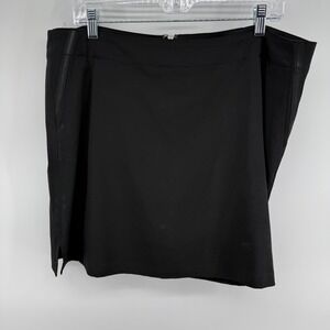 Lady Hagen Essentials Black Golf Skort Size 14 Pocket Zipper Detail